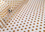 Пленка матовая Горошек Золото 60см/200гр