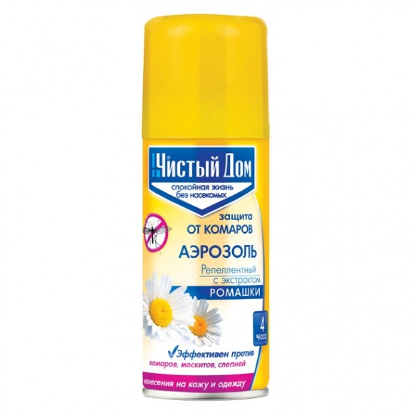 Аэрозоль от комаров Чистый Дом 100мл (1уп/24шт) 1 ЭТАЖ