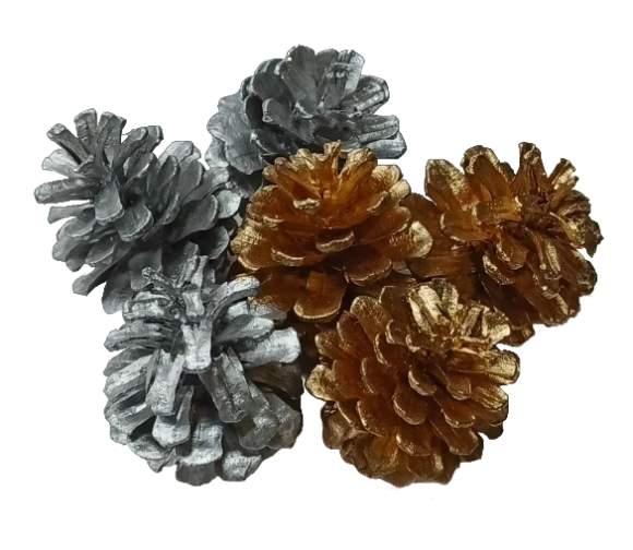 Набор Шишек D-45мм Золото/Серебро 125гр.