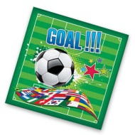 Салфетки бумажные Футбольный матч набор 16шт Арт-СП-1637