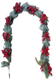 Гирлянда Хвоя 180см с Ягодами