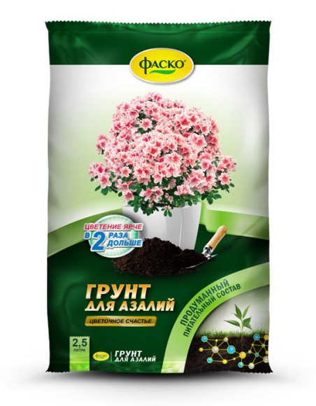 Грунт Азалия 2,5лит Цветочное счастье (1уп/15шт) ФАСКО