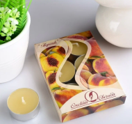 Свеча гильза Ароматизир Персик Набор 6шт*12гр Свеча гильза Ароматизир Персик Набор 6шт*12гр