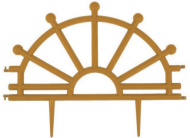 Заборчик пластиковый Штурвал Светло-Коричневый 430*320мм (7секций)