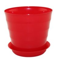 Горшок Лаура 0,7лит Красный 11,5*10см