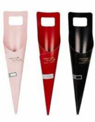 Конус картонный для Цветов 46*29см Красный ЦЕНА ЗА ШТУКУ