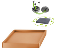 Подставка на колёсах Пластик квадрат 45*45см Терра (ПОЛЬША)