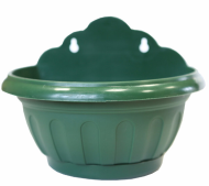 Горшок настенный Ирис 3лит Зелёный с поддоном