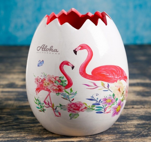 Кашпо Фламинго 12*12*13см 4528634