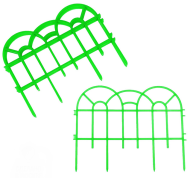 Заборчик пластиковый Аркада ажурный Зелёный 44*37см (7секций)