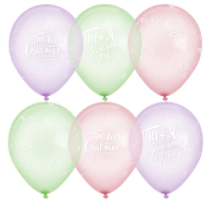 Шар латексный 12/30см кристалл Формула счастья 1уп/50шт Арт 612708