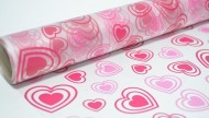 Пленка матовая Валентинка Розовая 60см/200гр