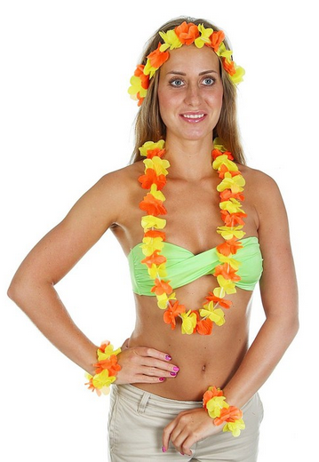 Гавайский набор Цветочки Жёлтые Арт-331931