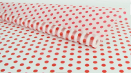 Пленка матовая Горошек Красная 60см/200гр