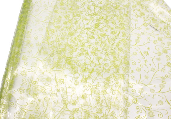 Пленка прозрачная с рисунком Пируэт Pirouette Салатовая 70см/200гр