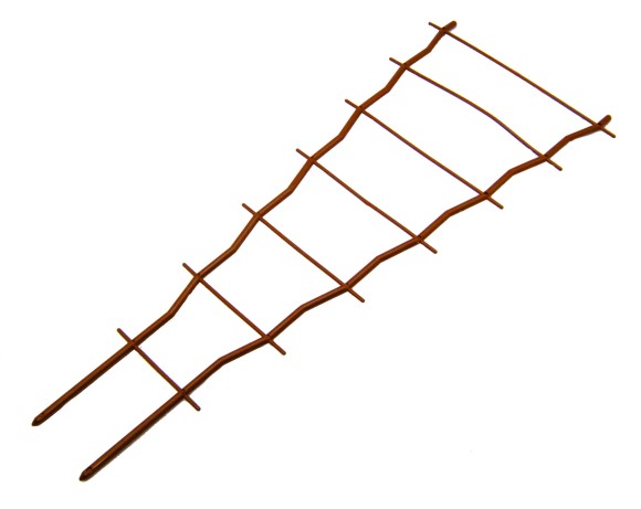 Решётка для вьюнов Волна 50см Зелёная (пластиковая)