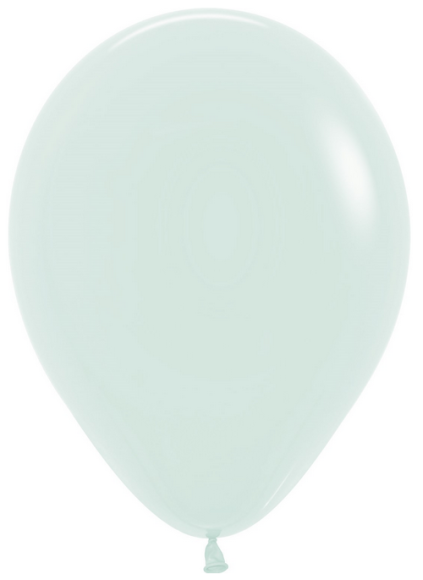 Шар латексный 10/25см макарунс Мятный 1уп/100шт
