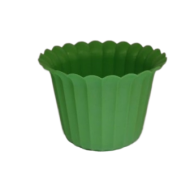 Горшок Рифлённый 90мм Зеленый 200мл