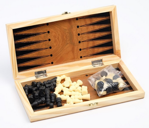 Шахматы Шашки Нарды 3 в 1 Арт-1984168