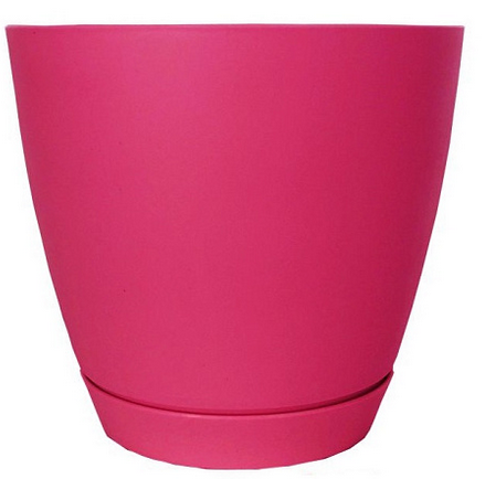 Горшок Камея 1,4лит Фуксия с поддоном (D-138мм)