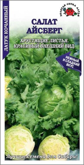 Салат Айсберг ЦВ/П (СОТКА) 0,5гр среднеспелый кочанный