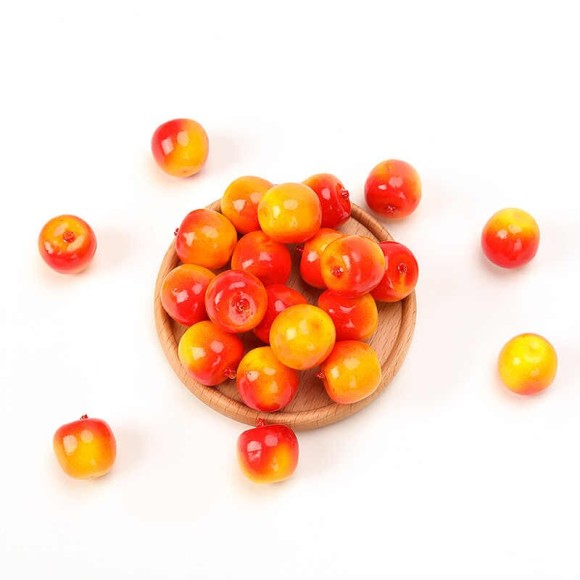 Яблочки Персики Маленькие D-2см МИКС (1уп/20шт) цена за 1ШТ