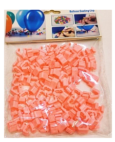 Зажимы для латексных шаров Розовый (1уп/100шт)