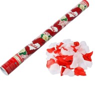 Пневмохлопушка 60см Любовь Лепестки роз красные+белые Арт-324632