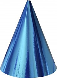 Колпак бумаж Голубой фольгированный (1уп/10шт) 67.025