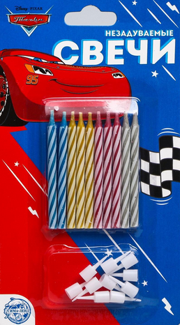 Свечи для торта Незадуваемые Дисней 10шт Микс Свечи для торта Незадуваемые Дисней 10шт Микс