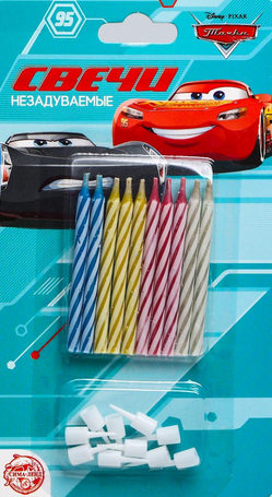 Свечи для торта Незадуваемые Дисней 10шт Микс Свечи для торта Незадуваемые Дисней 10шт Микс