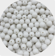 Бусы 6мм 25гр Белые