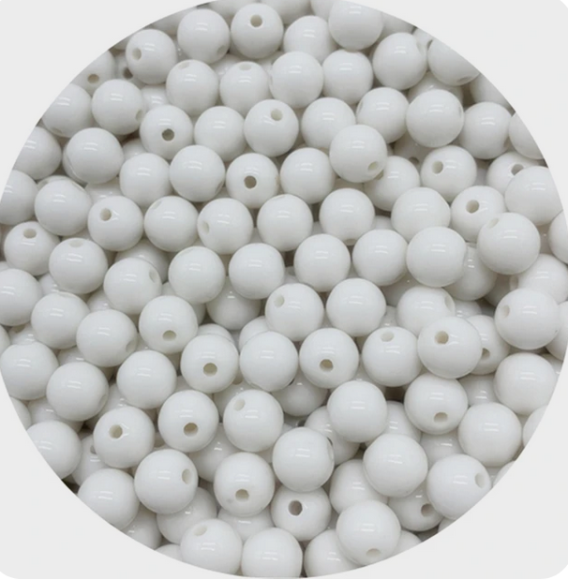 Бусы 6мм 25гр Белые