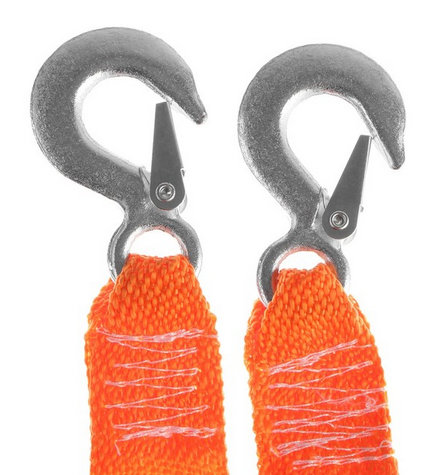 Буксировочный трос 3,5тонны*4метра 2крюка Арт-7152130