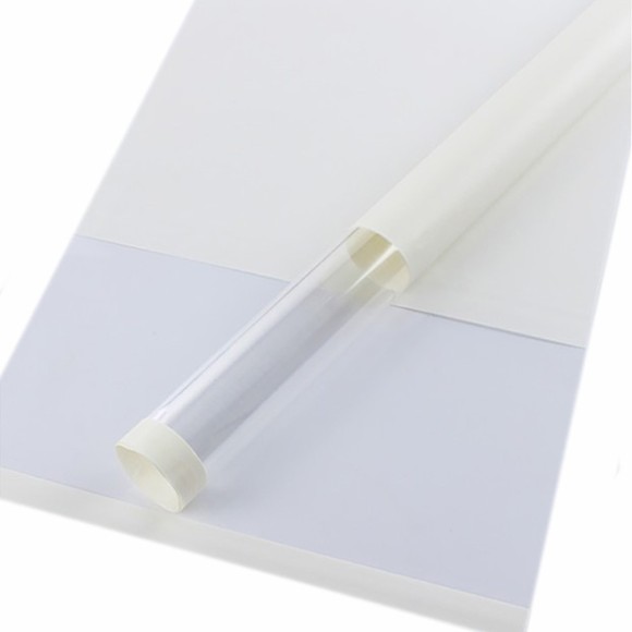 Фетр листами Ламинированный с Пленкой Белый 58*30см (1уп/20 листов) Цена за 1 ЛИСТ