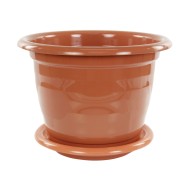 Горшок Виола 5лит Коричневый с поддоном М-1535 (БАШ)