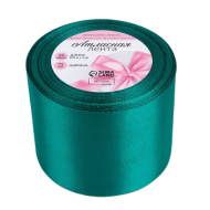 Лента Атласная 75мм*25ярд Изумрудная Лента Атласная 75мм*25ярд Изумрудная
