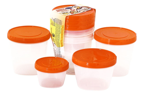 Набор пластиковых ёмкостей для продуктов Банки 4шт Арт-1423/09
