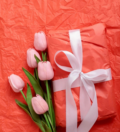 Бумага листами Тишью 50*66см Оранжевая (1уп/10шт) ЦЕНА за лист