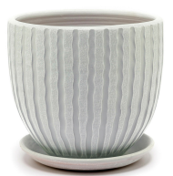 Кашпо Мане Бутон Серый Арт-43-118 (D-20см) Кашпо Мане Бутон Серый Арт-43-118 (D-20см)