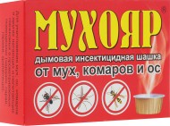 Мухояр Дымовая шашка 50гр (1уп/40шт) от мух, комаров, ос