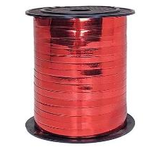 Лента Металл 0,5см*250ярд Красная