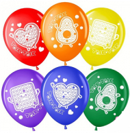 Шар латексный 12/30см пастель Поп ит 1уп/25шт Арт 711488