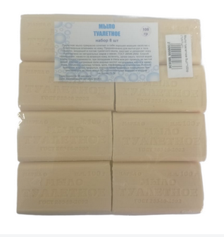 Мыло туалетное 8шт*100гр (1уп/1набор)