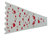 Конус рис/рис 12/45 Сердца (1уп/100шт) Цена за лист