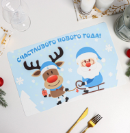 Подставка под горячее Новогодняя 26*41см Арт-7455216