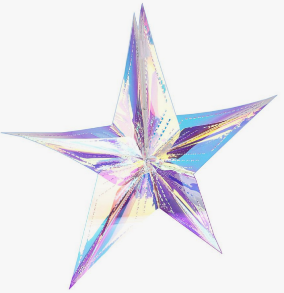 Декор новогодний 3-D Звезда 40см Декор новогодний 3-D Звезда 40см