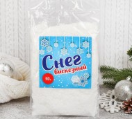 Снег искусственный Белый 50гр вискозный Арт-4528177