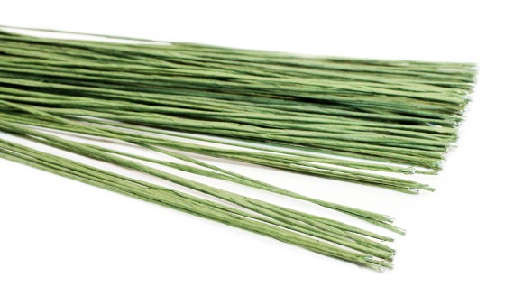 Проволока с Бумажным покрытием 0,9мм*80см 200гр Зеленая