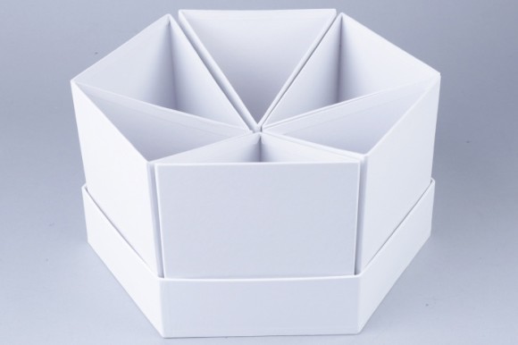 Коробка Тортик из 6 частей L15см W29,5см Белая YH-023-1